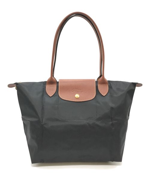 LONGCHAMP（ロンシャン）LONGCHAMP (ロンシャン) 折りたたみトートバッグ ブラックの古着・服飾アイテム