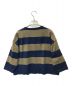 maillot (マイヨ) Wide Border 2way Cardigan ネイビー：7000円