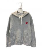 PLAY COMME des GARCONSプレイ コムデギャルソン）の古着「Comme des Garcons PLAY Hoodie」｜グレー