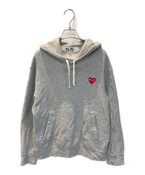 PLAY COMME des GARCONS（プレイ コムデギャルソン）PLAY COMME des GARCONS (プレイ コムデギャルソン) Comme des Garcons PLAY Hoodie グレー サイズ:Mの古着・服飾アイテム