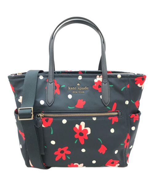 Kate Spade（ケイトスペード）Kate Spade (ケイトスペード) 2WAYナイロンバッグ ネイビー サイズ:-の古着・服飾アイテム