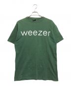 バンドTシャツバンドTシャツ）の古着「90sweezer(ウィーザー) バンドTシャツ」｜グリーン