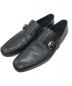 GUCCI（グッチ）の古着「LEATHER STRAP LOAFERS」｜ブラック