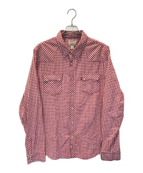 LEVI'S（リーバイス）LEVI'S (リーバイス) ウエスタンシャツ レッド サイズ:XXLの古着・服飾アイテム