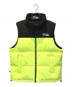 FIRST DOWNファーストダウン）の古着「BUBBLE DOWN VEST MICROFT　F542002」｜イエロー×ブラック