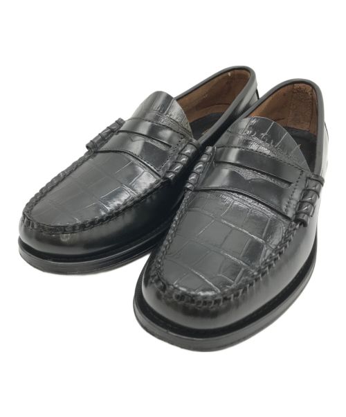 G.H.BASS&CO.（ジー・エイチ・バス・コー）G.H.BASS&CO. (ジー・エイチ・バス・コー) LARSON CROC MOC MIX LOAFER ブラック サイズ:43の古着・服飾アイテム