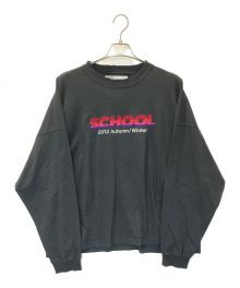 DAIRIKU（ダイリク）の古着「SCHOOL Embroidery Vintage Tee」｜ブラック