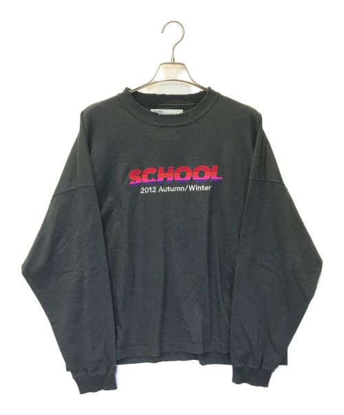 DAIRIKU（ダイリク）DAIRIKU (ダイリク) SCHOOL Embroidery Vintage Tee ブラック サイズ:Fの古着・服飾アイテム