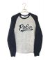 POLO RALPH LAUREN（ポロ・ラルフローレン）の古着「Cursive raglan sweat」｜グレー×ネイビー