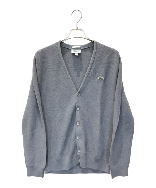 LACOSTE（ラコステ）LACOSTE (ラコステ) オーガニックコットンカーディガン　AH3690 グレー サイズ:Mの古着・服飾アイテム