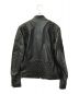 DIESEL (ディーゼル) カウレザーシングルライダースジャケット ブラック サイズ:L：16000円