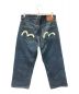 EVISU (エビス) ボタンフライワイドデニムパンツ　Lot.S001 NO 3 インディゴ サイズ:W35×L35：10000円