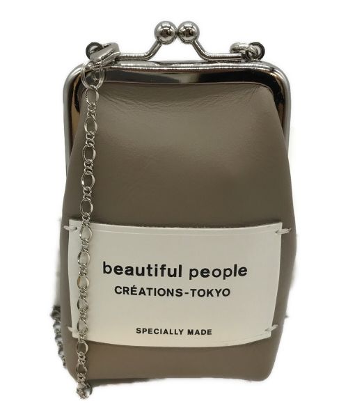 beautiful people（ビューティフルピープル）beautiful people (ビューティフルピープル) mini clasp pouch 1000511960 マッシュルームの古着・服飾アイテム