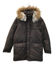 BURBERRY BLACK LABEL（バーバリーブラックレーベル）の古着「ファー付ダウンジャケット BMP60-319-59」｜ブラウン