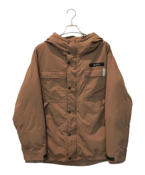 RVCA（ルーカ）RVCA (ルーカ) MOUNTAIN PUFFER JACKET　BA042-762 ブラウン サイズ:Lの古着・服飾アイテム