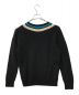 FRED PERRY (フレッドペリー) FP STRIPED TRIM V NECK JUMPER ブラック サイズ:M：10000円