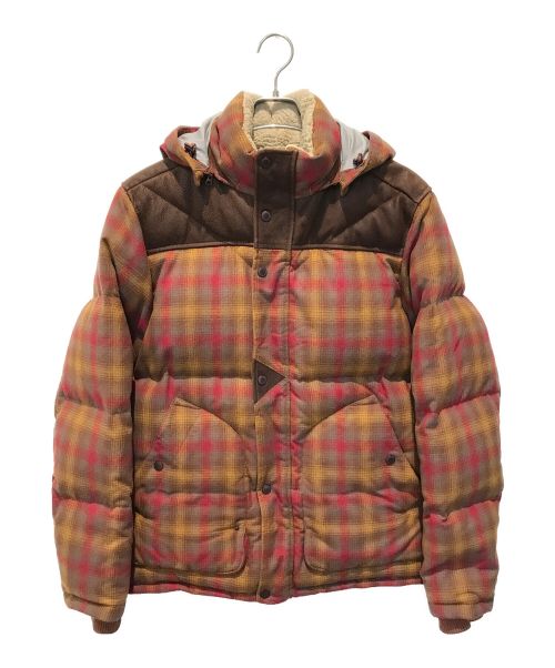 Timberland（ティンバーランド）Timberland (ティンバーランド) PENDLETON (ペンドルトン) ダウンジャケット ブラウン サイズ:Lの古着・服飾アイテム