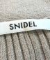 中古・古着 Snidel (スナイデル) フロントボタンラメニットワンピ　SWNO231115 ベージュ サイズ:ONE SIZE：5000円