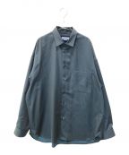 MAISON SPECIALメゾンスペシャル）の古着「High Count Wool Prime-Over Shirt」｜グリーン