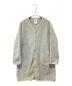 DANTON（ダントン）の古着「FLEECE COLLARLESS COAT　JD-8992」｜アイボリー