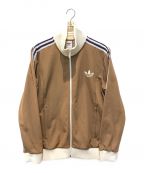 adidasアディダス）の古着「Adicolor Heritage Nowストライプトラックトップ　IB3427」｜ベージュ