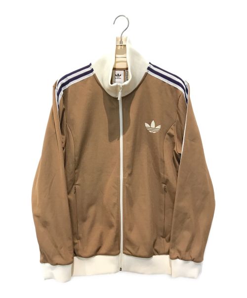 adidas（アディダス）adidas (アディダス) Adicolor Heritage Nowストライプトラックトップ　IB3427 ベージュ サイズ:3XLの古着・服飾アイテム