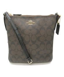 COACH（コーチ）の古着「ショルダーバッグ　F58309　シグネチャー」｜ブラウン