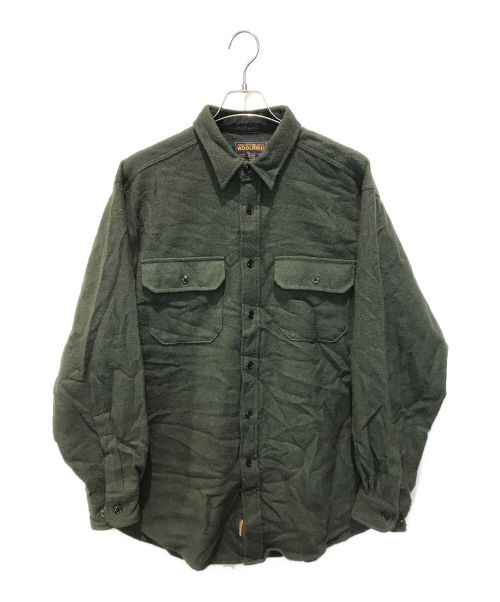 WOOLRICH（ウールリッチ）WOOLRICH (ウールリッチ) ネルシャツ グリーン サイズ:Lの古着・服飾アイテム