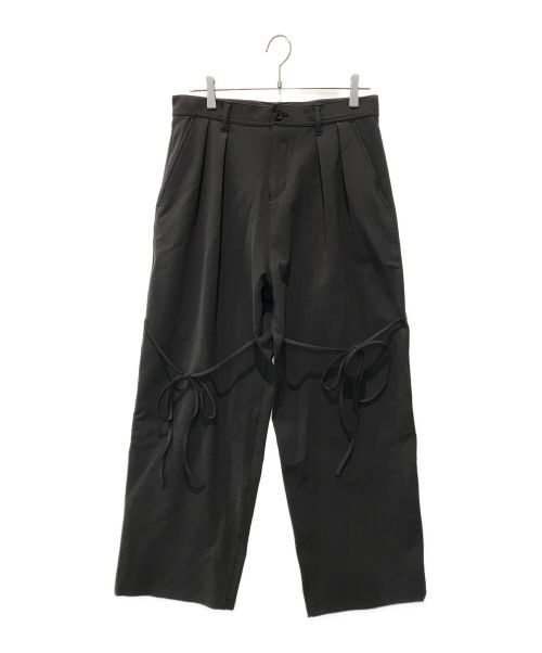 SHAREEF（シャリーフ）SHAREEF (シャリーフ) DOUBLE CLOTH WIDE PANTS 23312009 グレー サイズ:2の古着・服飾アイテム