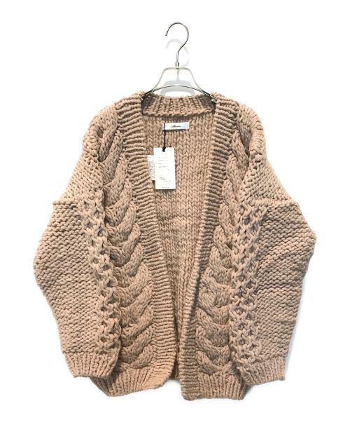 allumer（アリュメール）Allumer (アリュメール) Hand Knit Cardigan　8153202 ベージュ サイズ:1の古着・服飾アイテム