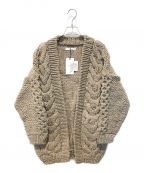 allumerアリュメール）の古着「Hand Knit Cardigan　8153202」｜ブラウン