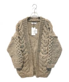 allumer（アリュメール）の古着「Hand Knit Cardigan　8153202」｜ブラウン