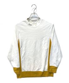 digawel（ディガウェル）の古着「COLOUR SCHEME SWEAT SHRIT」｜ホワイト×イエロー