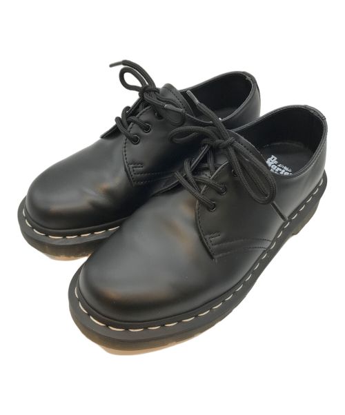 Dr.Martens（ドクターマーチン）Dr.Martens (ドクターマーチン) ホワイトステッチ 3 ホール シューズ ブラック サイズ:UK4の古着・服飾アイテム