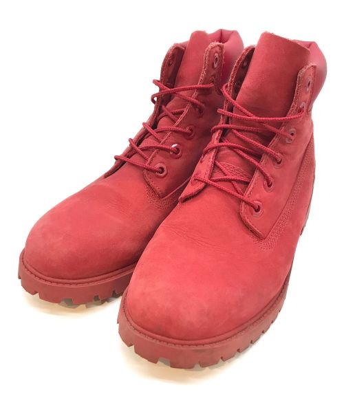 Timberland（ティンバーランド）Timberland (ティンバーランド) 6インチ プレミアム ブーツ　A14X2 レッド サイズ:23.5の古着・服飾アイテム