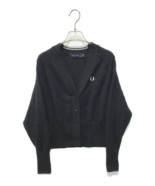 FRED PERRY（フレッドペリー）FRED PERRY (フレッドペリー) ショート丈カーディガン ブラック サイズ:UK10の古着・服飾アイテム