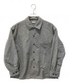 STEVEN ALANスティーブンアラン）の古着「W/NYLN TRIPLE-STICH CAMP COLLAR SHIRT　8111-149-0817」｜グレー