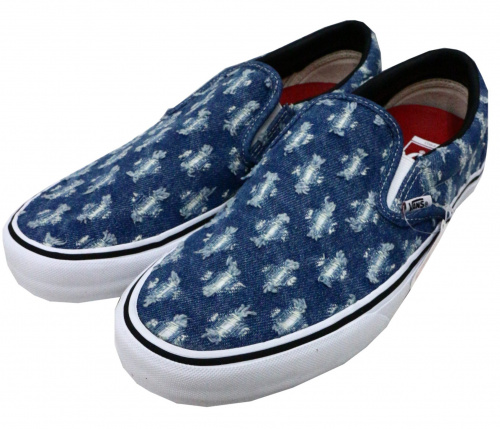 中古 古着通販 Supreme Vans シュプリーム ヴァンズ ホールパンチデニムスリッポン インディゴ サイズ 30cm ブランド 古着通販 トレファク公式 Trefac Fashion