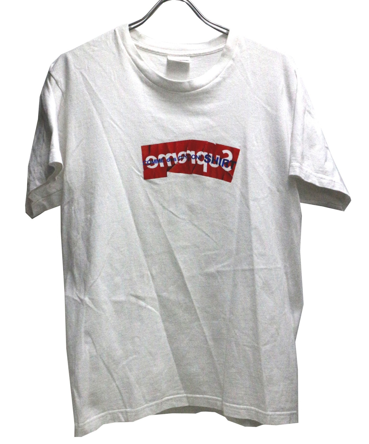 中古 古着通販 Supreme Comme Des Garcons Shirt シュプリーム コム デ ギャルソン シャツ ボックスロゴtee ホワイト サイズ M ブランド 古着通販 トレファク公式 Trefac Fashion