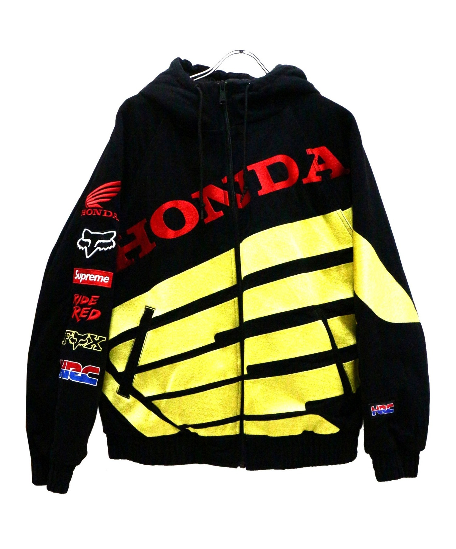 中古 古着通販 Supreme Honda シュプリーム ホンダ フォックスレーシングパフィージップアップジャケット ブラック サイズ M Fox Racing Puffy Zip Up Jacket ブランド 古着通販 トレファク公式 Trefac Fashion