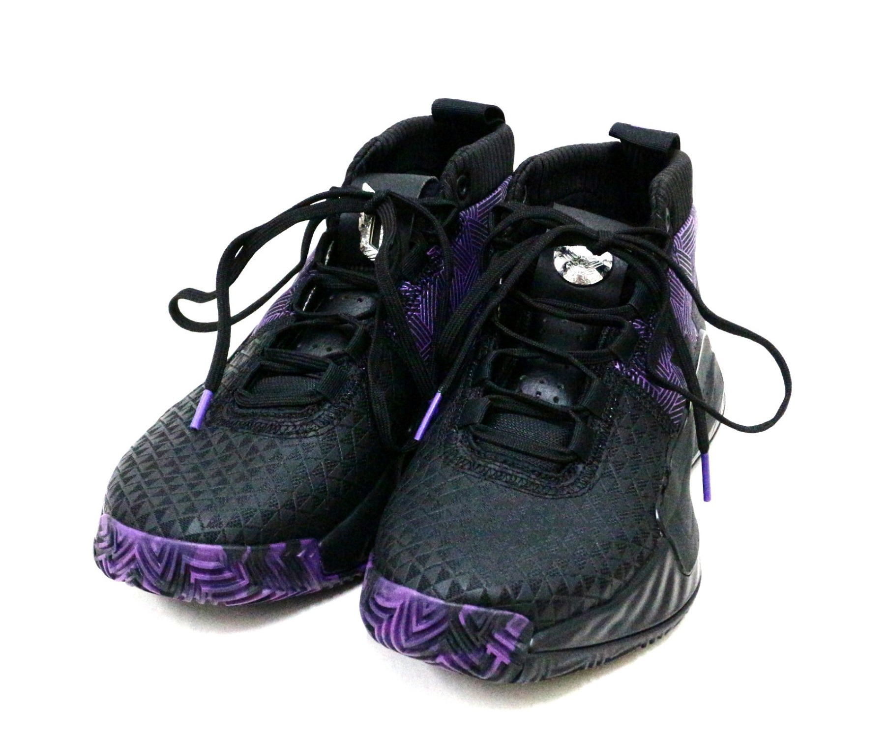 中古 古着通販 Adidas Marvel アディダス マーベル ミッドカットスニーカー ブラック パープル サイズ 25cm Marvel Black Panther Dame 5 ブランド 古着通販 トレファク公式 Trefac Fashion