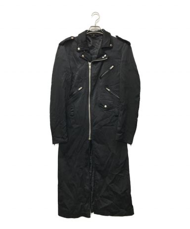 [中古]BLACK COMME des GARCONS(ブラック コムデギャルソン)のメンズ コート ライダースロングコート