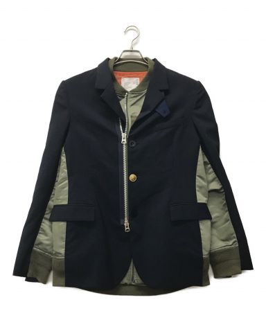 【中古・古着通販】sacai (サカイ) Suiting x MA-1 テーラード ...