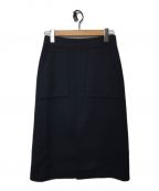 AURALEEオーラリー）の古着「BEAVER MELTON SKIRT」｜ネイビー