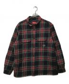 SUPREMEシュプリーム）の古着「Quilted Plaid Flannel Shirt」｜レッド