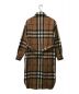 BURBERRY (バーバリー) Astride Check Long Sleeve Wool Shirtdress ブラウン サイズ:36：26800円