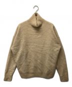 AURALEEオーラリー）の古着「BABY CASHMERE KNIT TURTLE NECK P/O」｜ベージュ