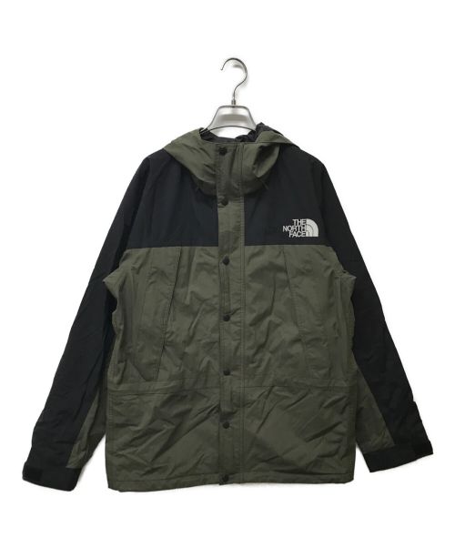 THE NORTH FACE（ザ ノース フェイス）THE NORTH FACE (ザ ノース フェイス) マウンテンライトジャケット ブラック×カーキ サイズ:Lの古着・服飾アイテム