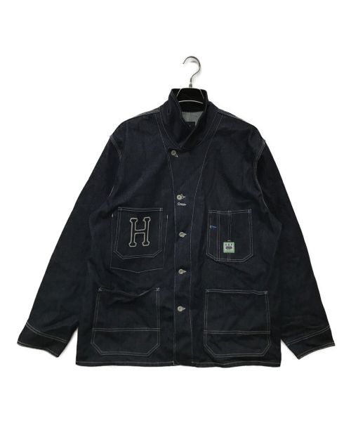 HUF×Haroshi（HUF×Haroshi）HUF×Haroshi (HUF×Haroshi) PMA CHORE JACKET インディゴ サイズ:XLの古着・服飾アイテム