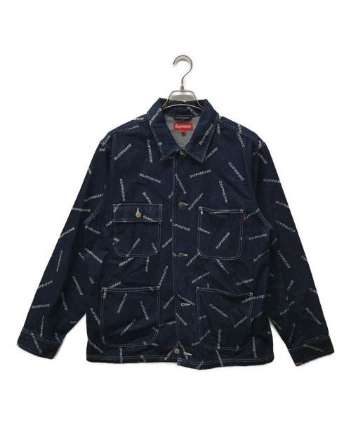 SUPREME（シュプリーム）Supreme (シュプリーム) Denim Logo Chore Coat インディゴ サイズ:Ｌの古着・服飾アイテム